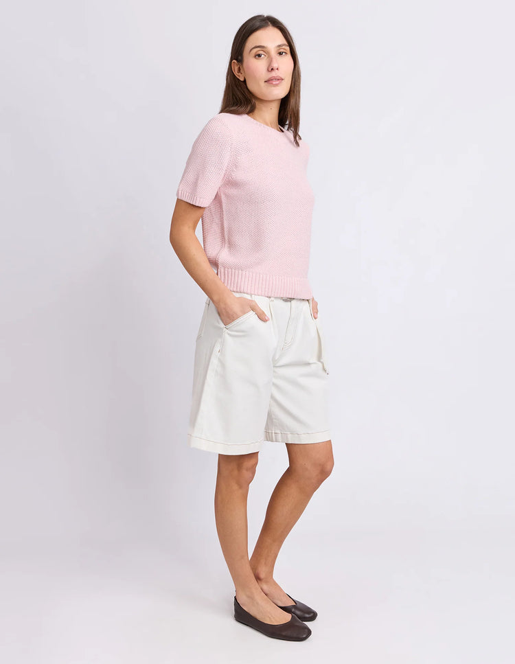 Blair Short Sleeve Knit | Ballerina Pink