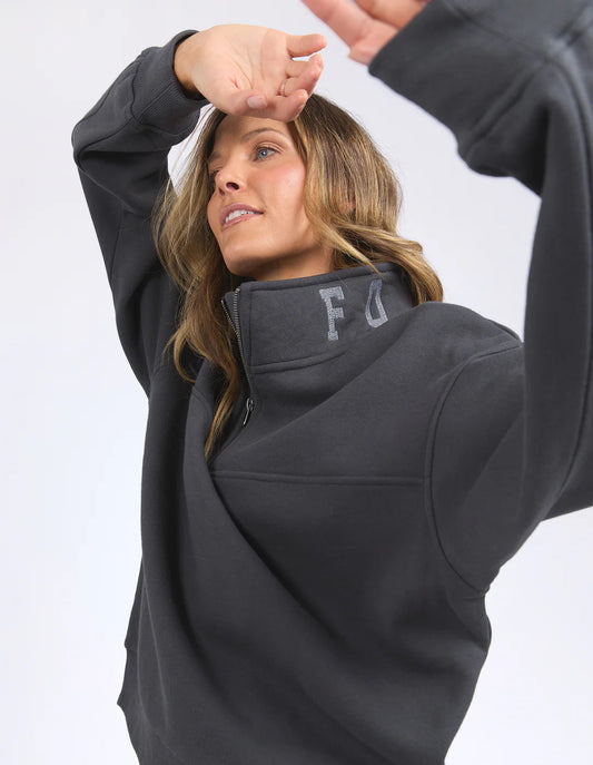 College Zip Crew | Coal