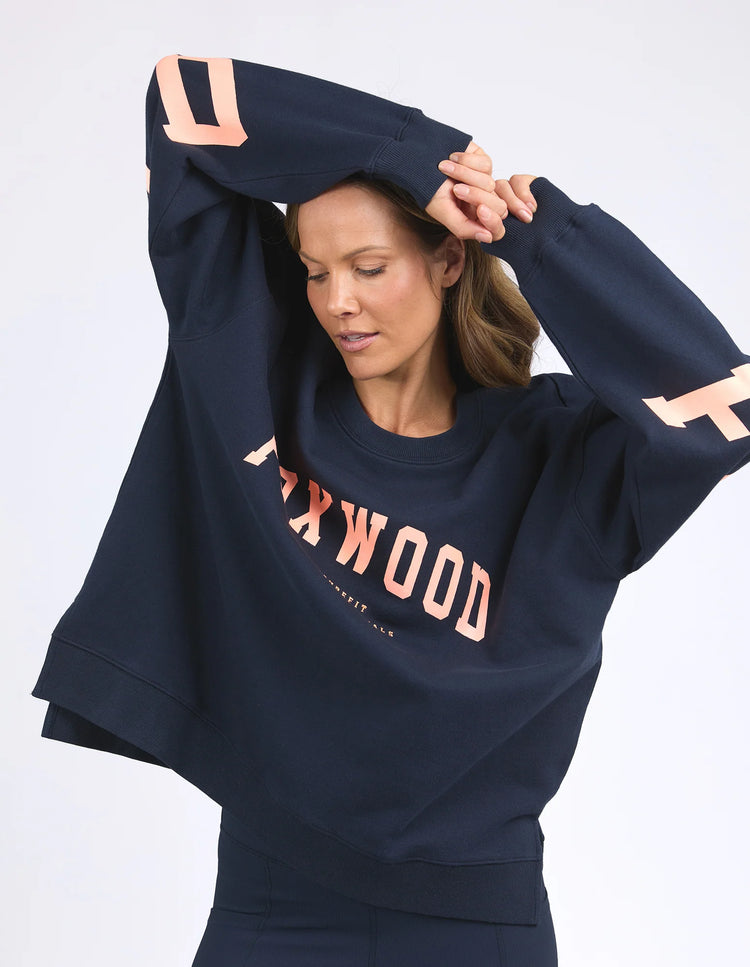 Interval Crew | Navy Peach