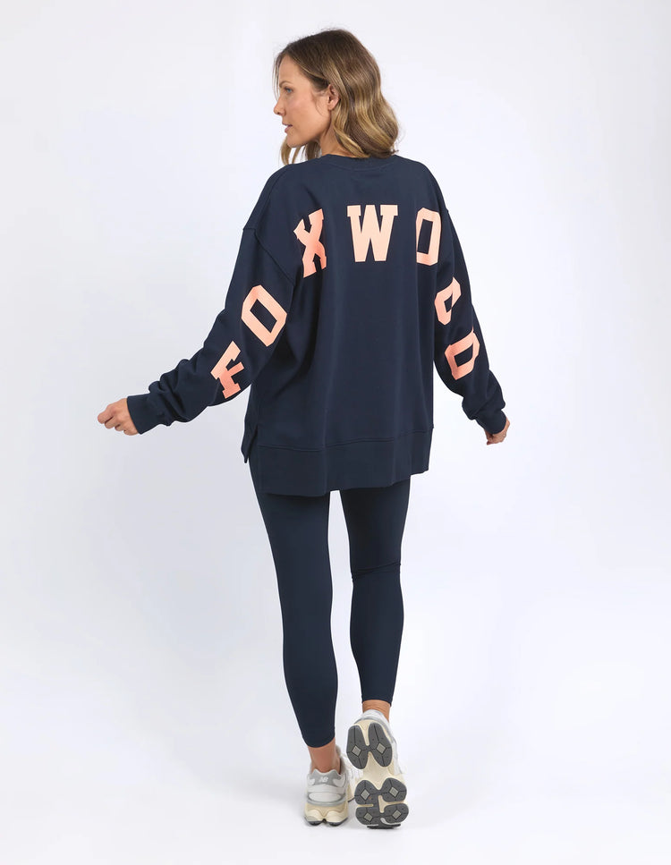 Interval Crew | Navy Peach