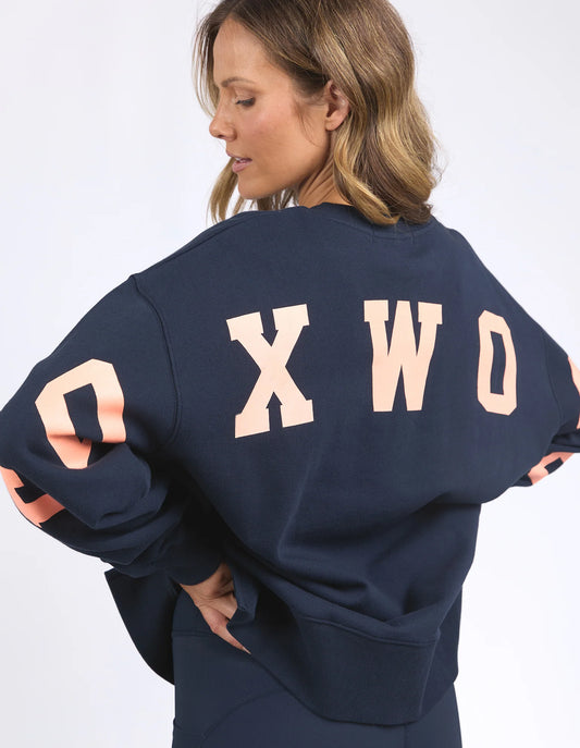Interval Crew | Navy Peach