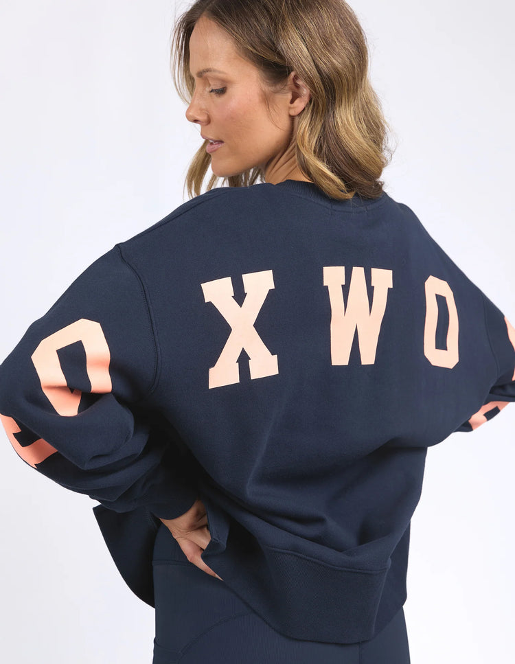 Interval Crew | Navy Peach