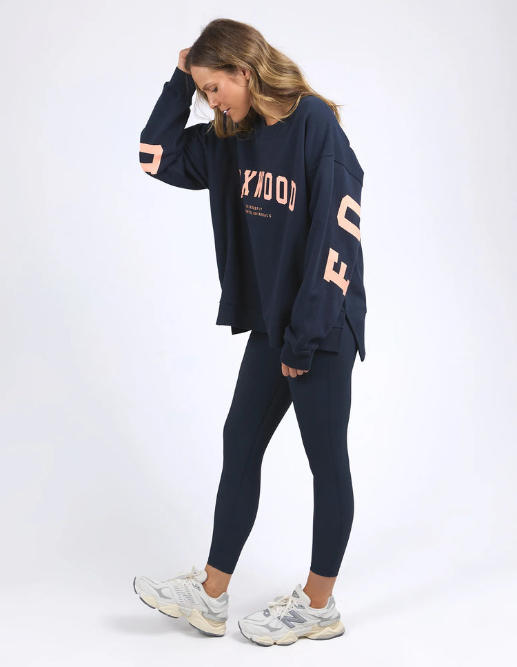 Interval Crew | Navy Peach