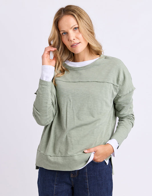 Jayne Throw On Top | Sage