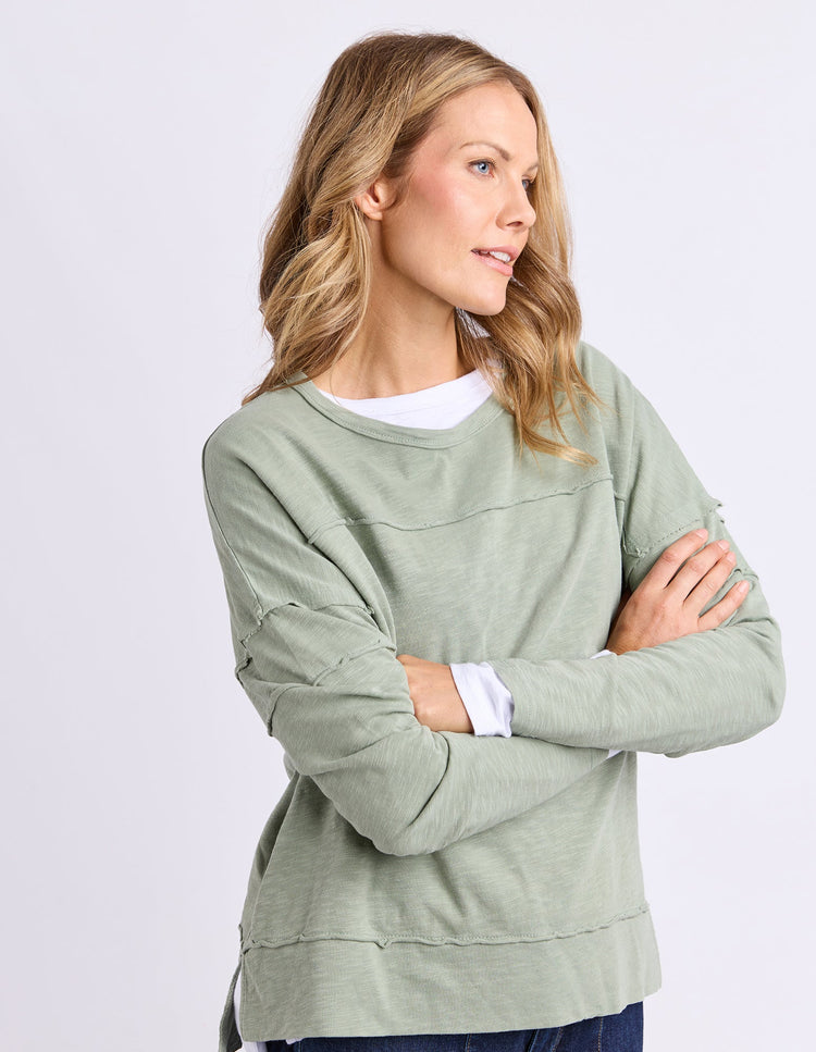 Jayne Throw On Top | Sage