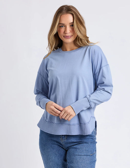 Farrah Long Sleeve | Country Blue