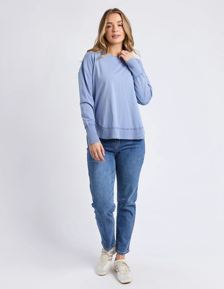 Farrah Long Sleeve | Country Blue