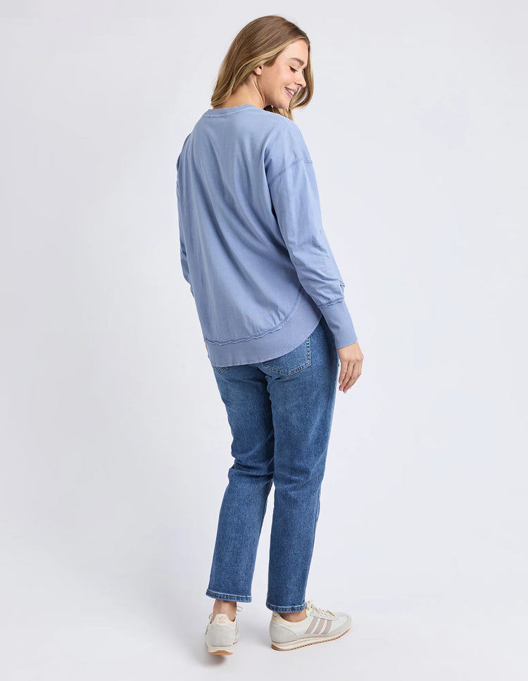 Farrah Long Sleeve | Country Blue