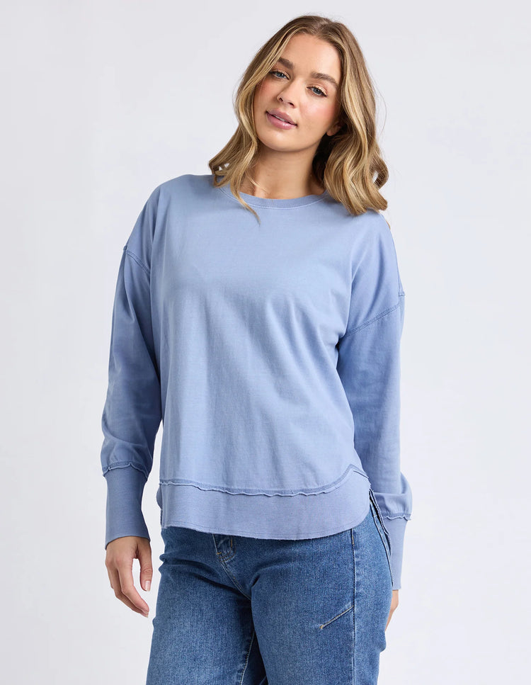 Farrah Long Sleeve | Country Blue