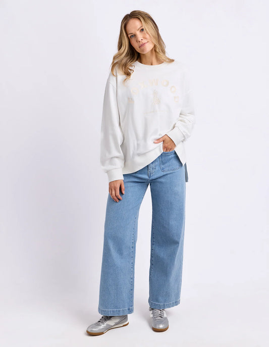 Effortless Contrast Crew | Egret