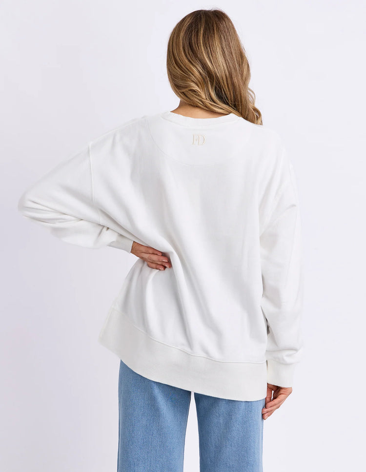 Effortless Contrast Crew | Egret