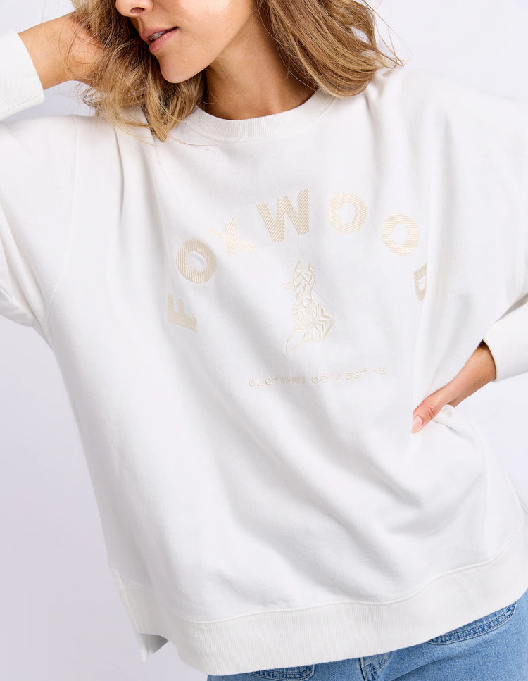 Effortless Contrast Crew | Egret