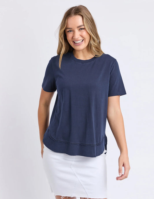 Farrah SS Tee | Navy