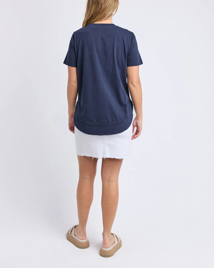 Farrah SS Tee | Navy