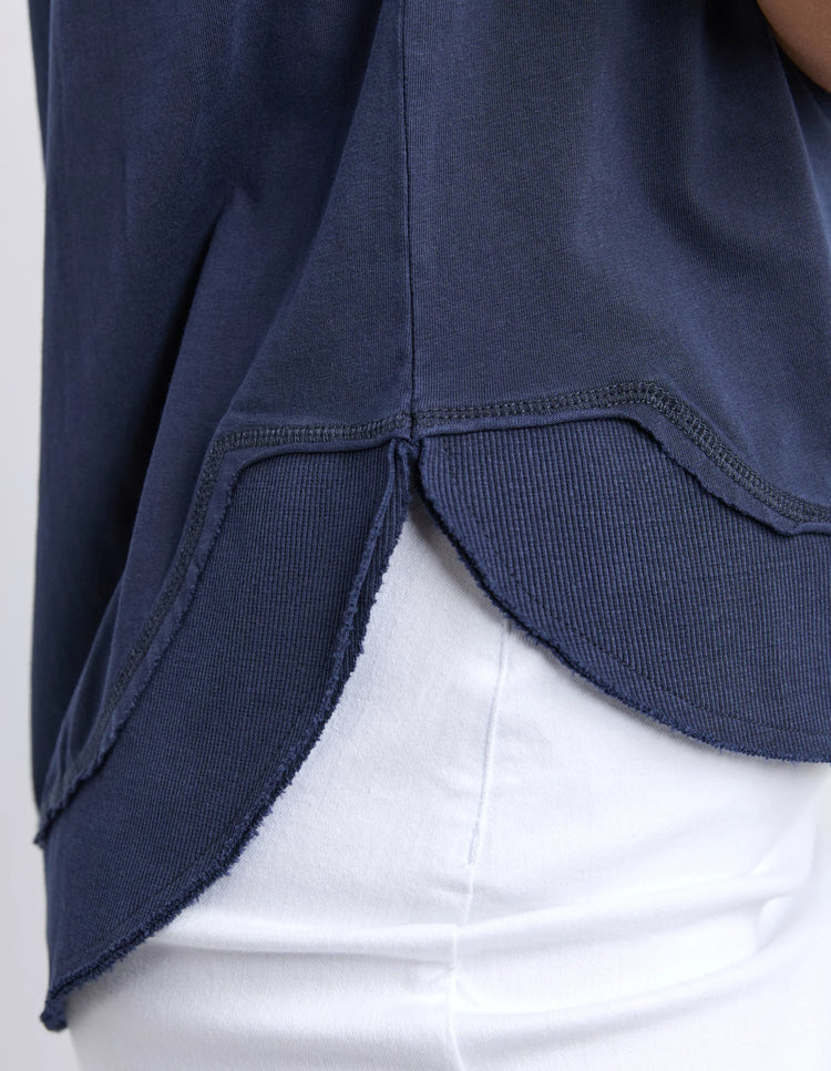 Farrah SS Tee | Navy