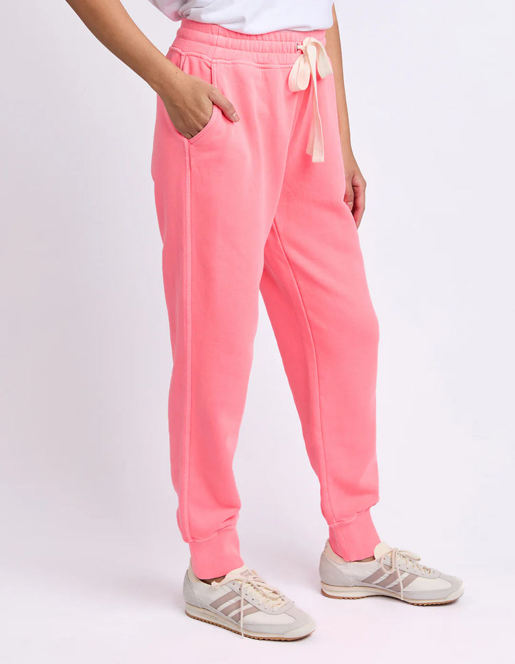 College Track Pant | Neon Pink