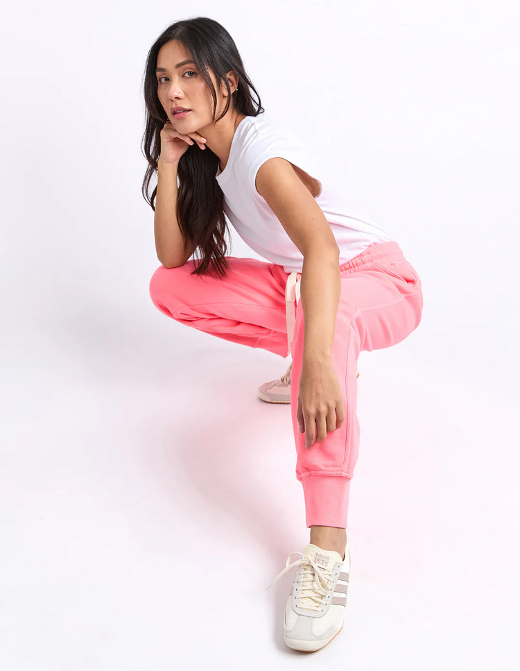 College Track Pant | Neon Pink