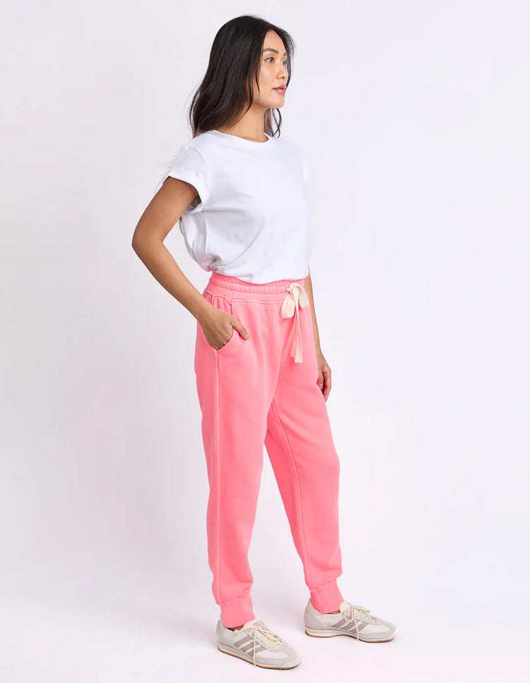 College Track Pant | Neon Pink