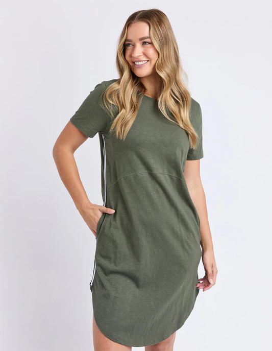 Bay Tape Dress | Khaki