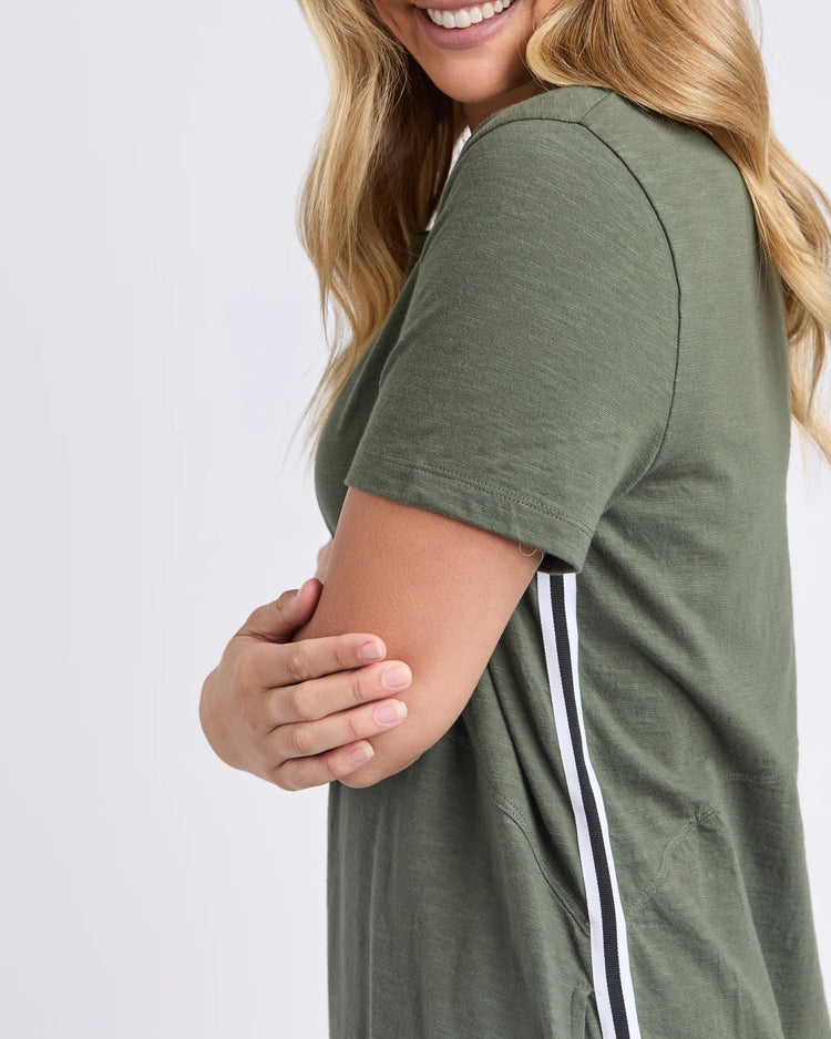 Bay Tape Dress | Khaki