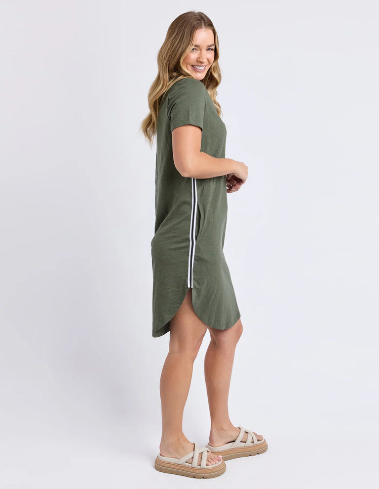 Bay Tape Dress | Khaki