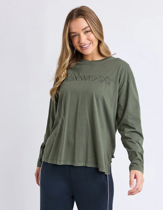 Simplified Long Sleeve Tee | Khaki