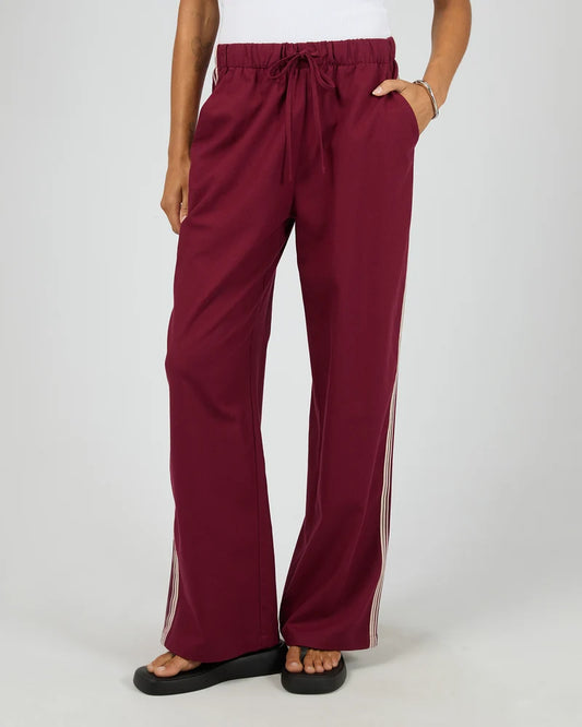 Mayfair Trim Pant | Cherry