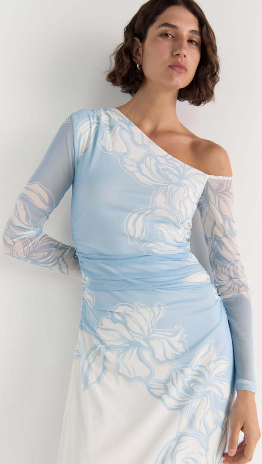 Aurora Mesh Midi Dress