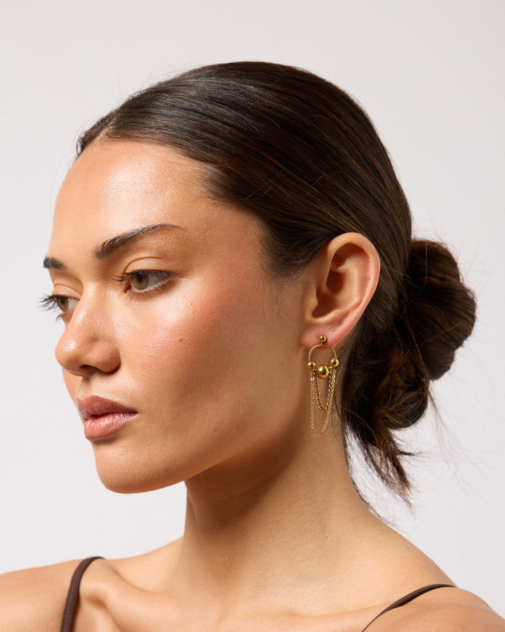 Luma Drop Earrings | Gold