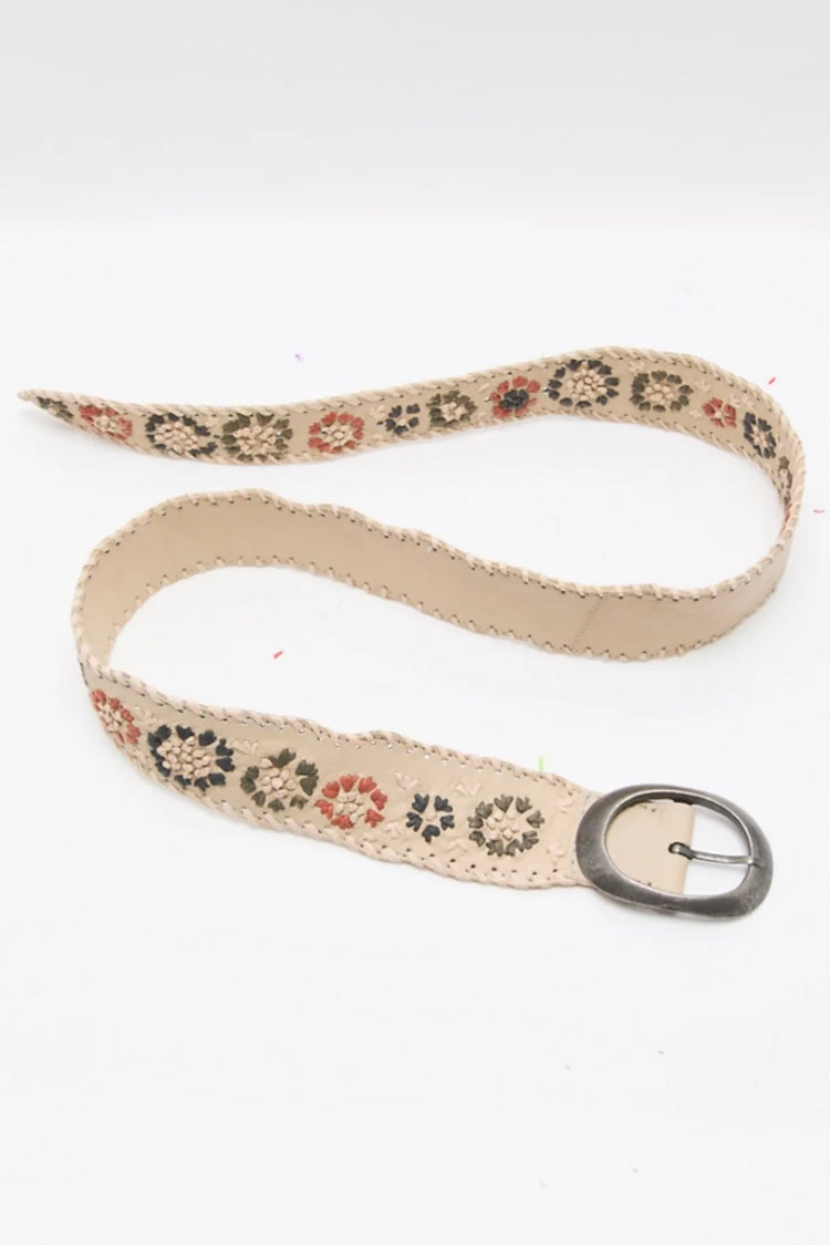 Indigo Dreaming Raffia Belt