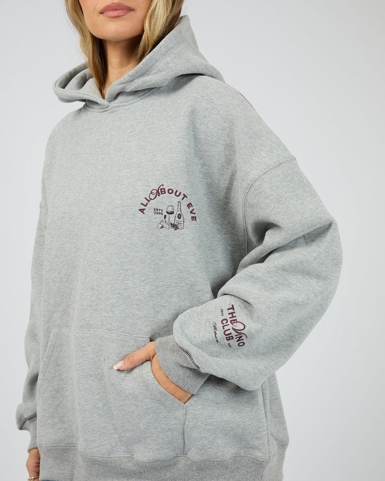 Vino Relaxed Hoodie | Grey Marle