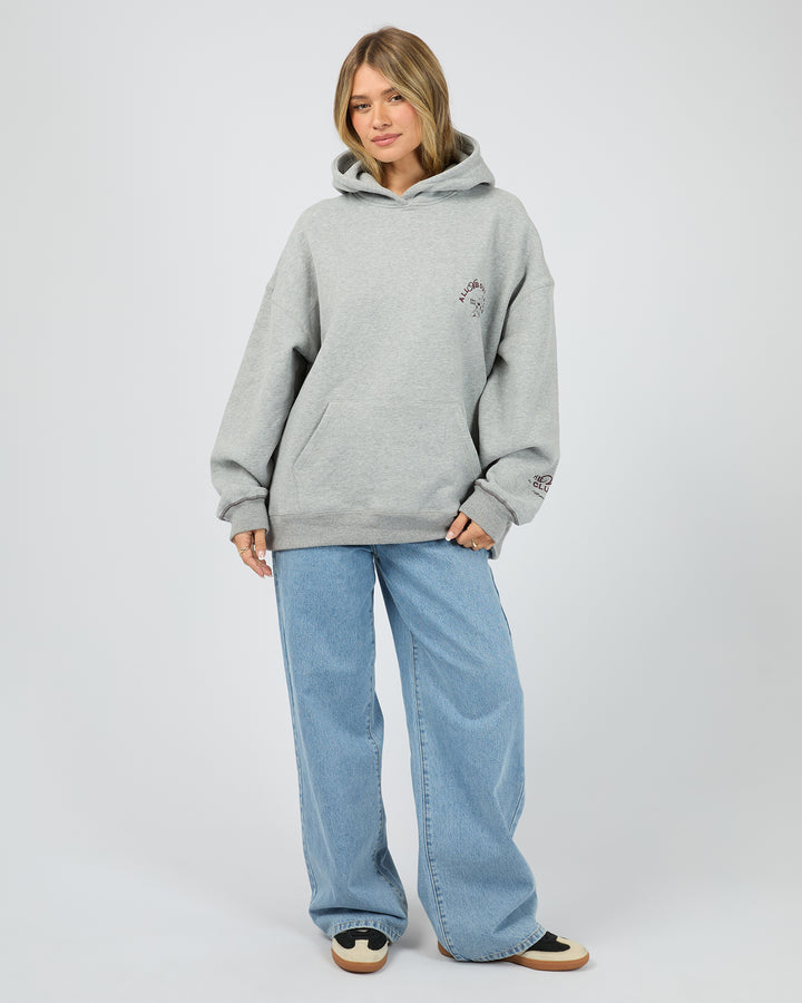 Vino Relaxed Hoodie | Grey Marle
