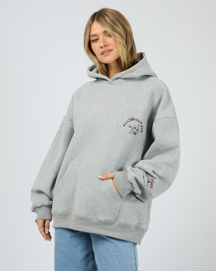 Vino Relaxed Hoodie | Grey Marle