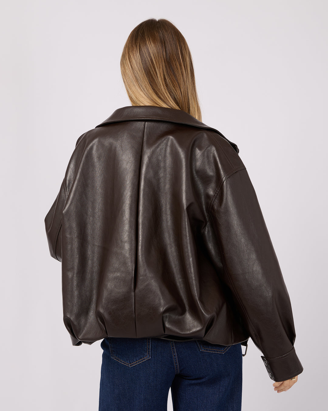 Jaynee Funnel Neck Jacket | Chocolate