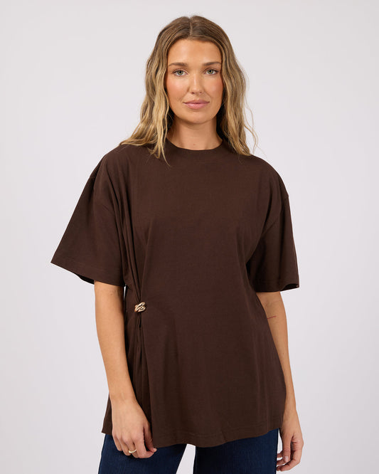 AAE Liv Gather Tee | Brown