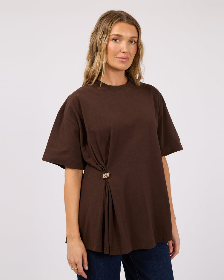 AAE Liv Gather Tee | Brown