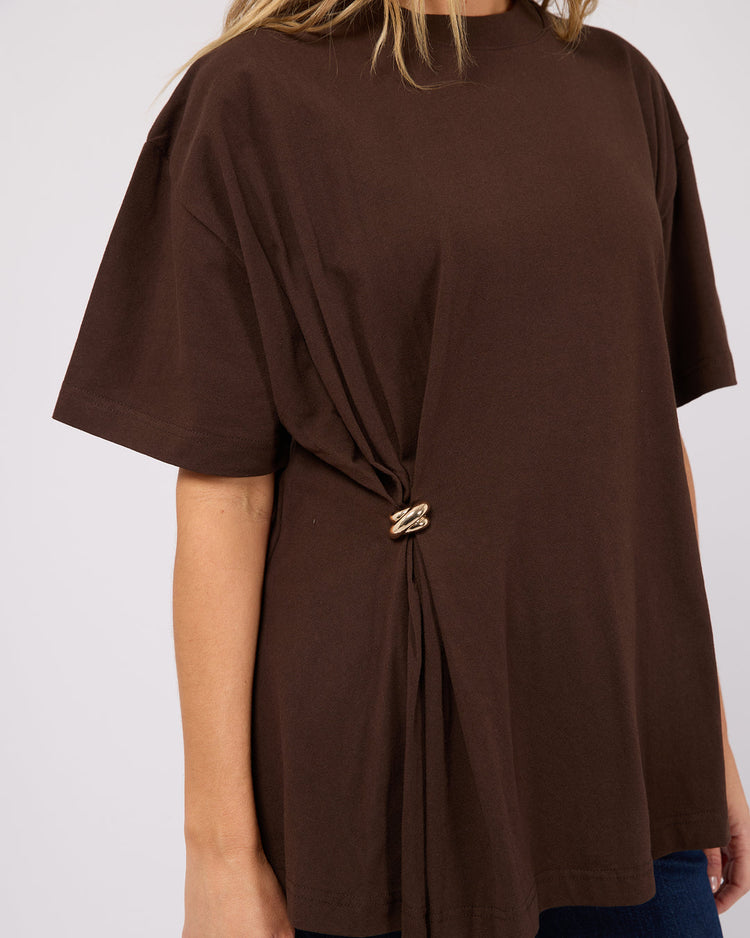 AAE Liv Gather Tee | Brown
