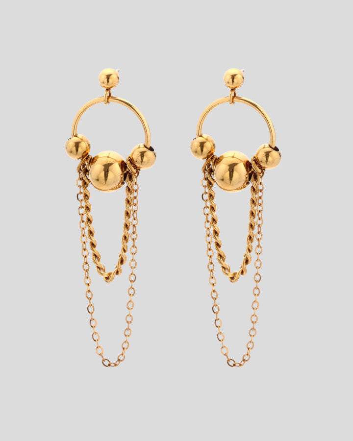 Luma Drop Earrings | Gold