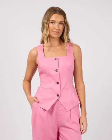 Fern Linen Vest