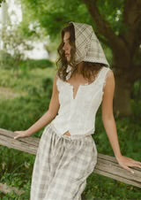 Pasture Plaid Bandana Scarf | Silk
