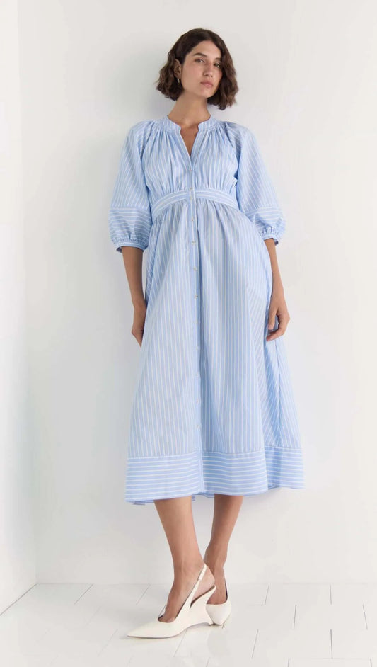 Myra Wrap Midi Dress