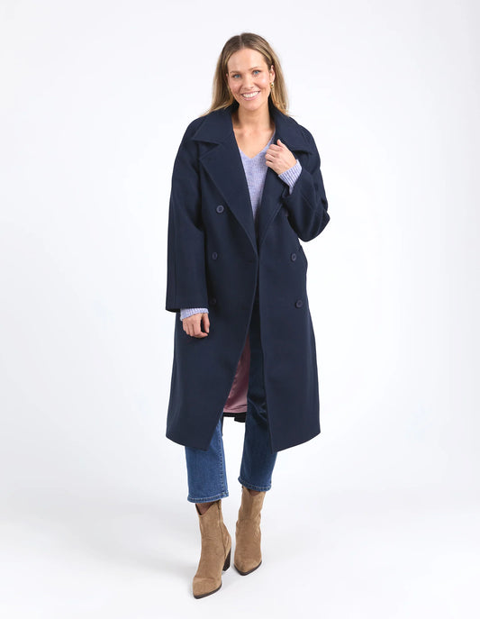 Clemence Coat | Dark Sapphire