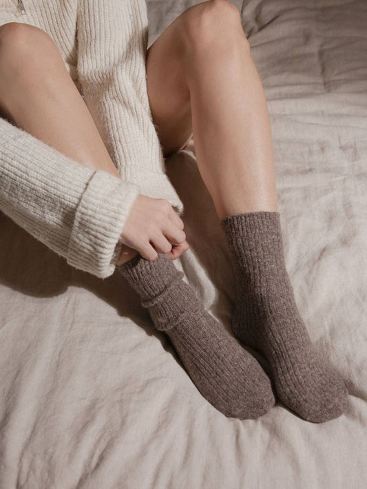 The Comfiest Socks - Light Choccy