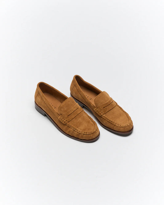 Hawk Leather Loafer | Tan Suede