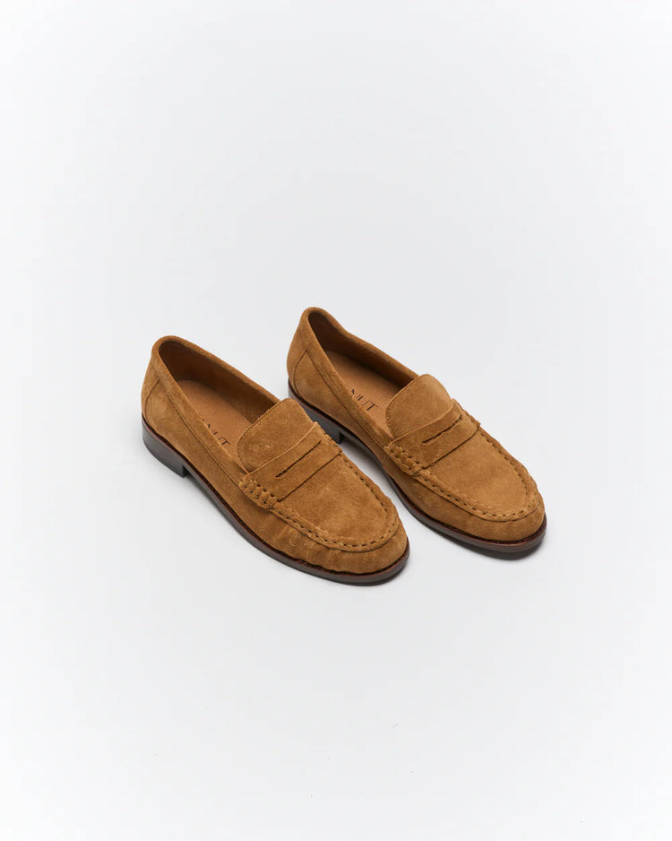 Hawk Leather Loafer | Tan Suede