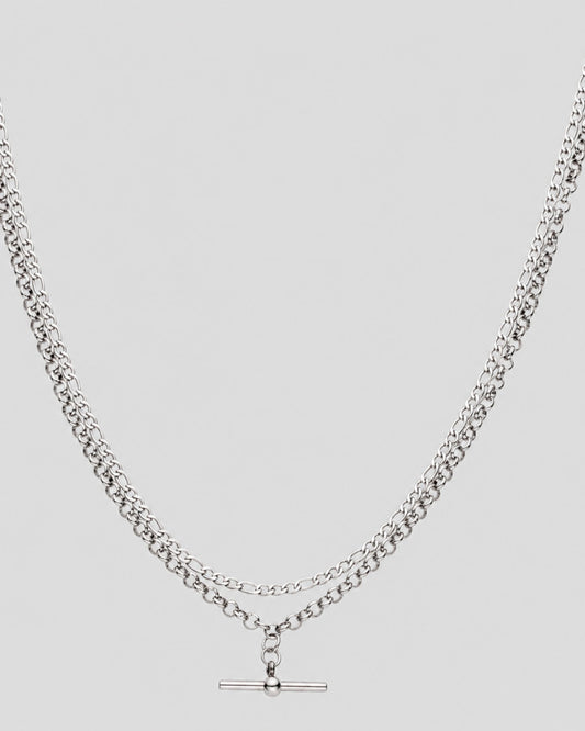 Oda Layered Necklace | Silver