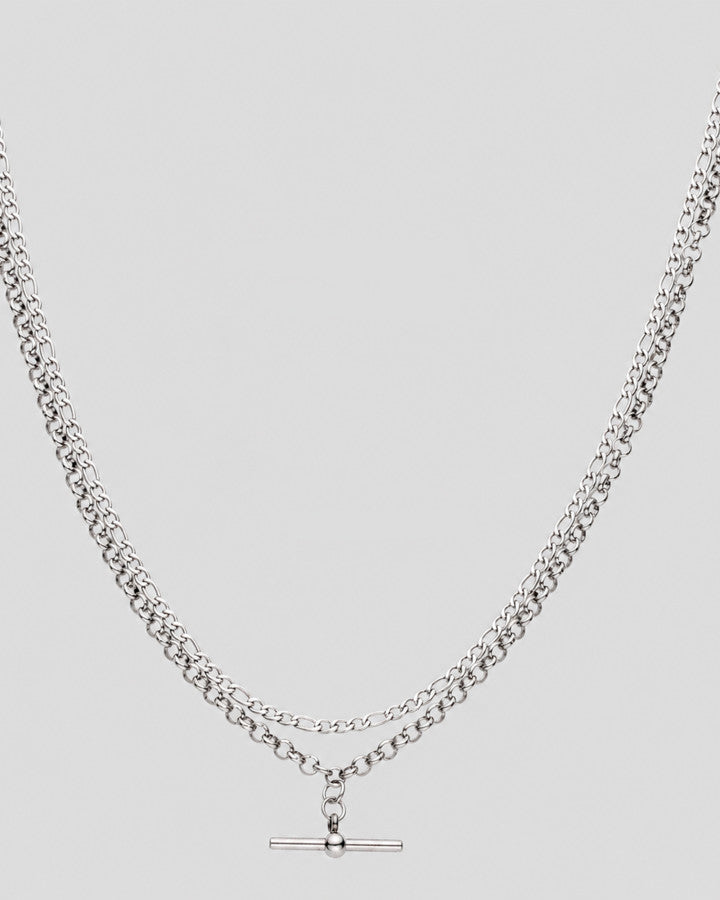 Oda Layered Necklace | Silver