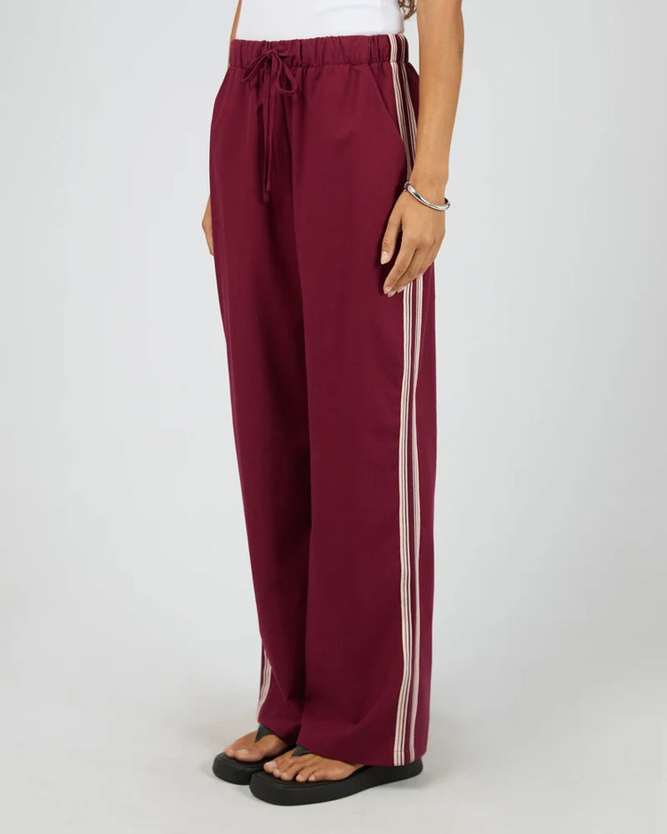 Mayfair Trim Pant | Cherry