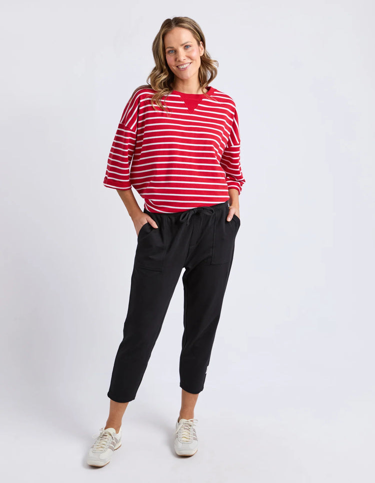 Sutton Track Pant | Black