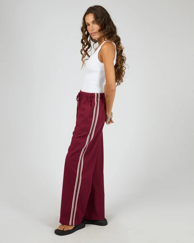 Mayfair Trim Pant | Cherry